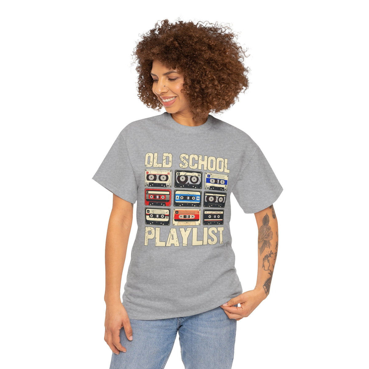 Old School Playlist Cassette Tape T-Shirt