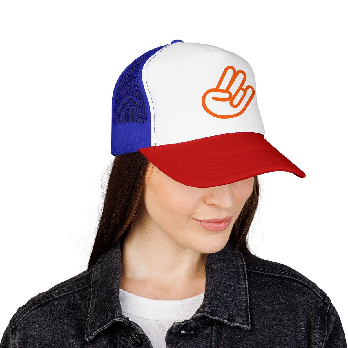 Shocker Foam Trucker Hat — Retro Orange Surf Vibe Mesh Cap