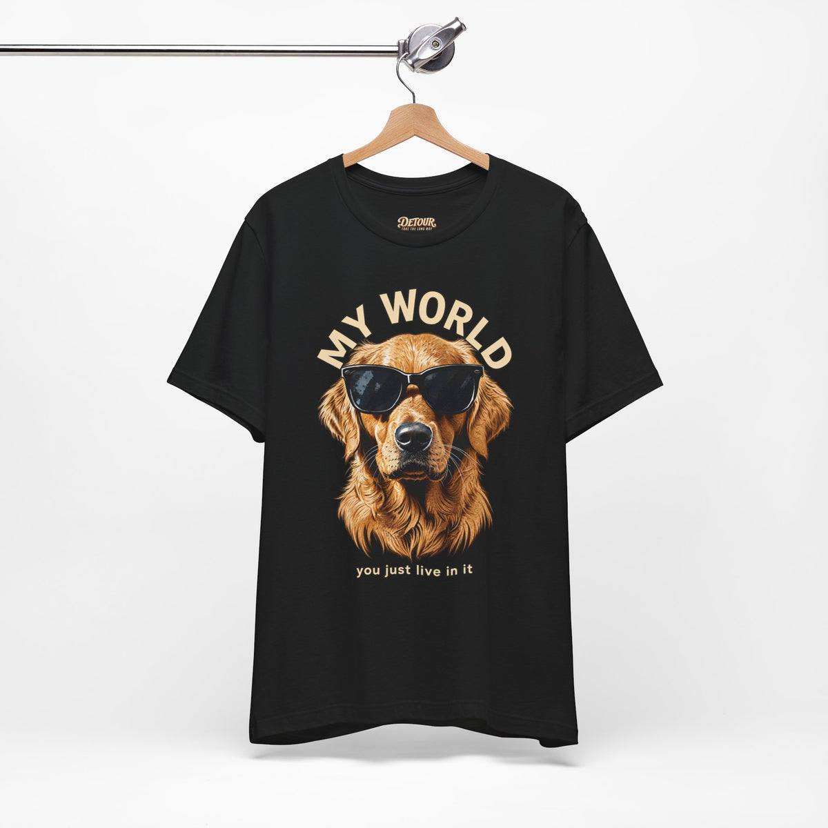 My World Golden Retriever Sunglasses T-Shirt