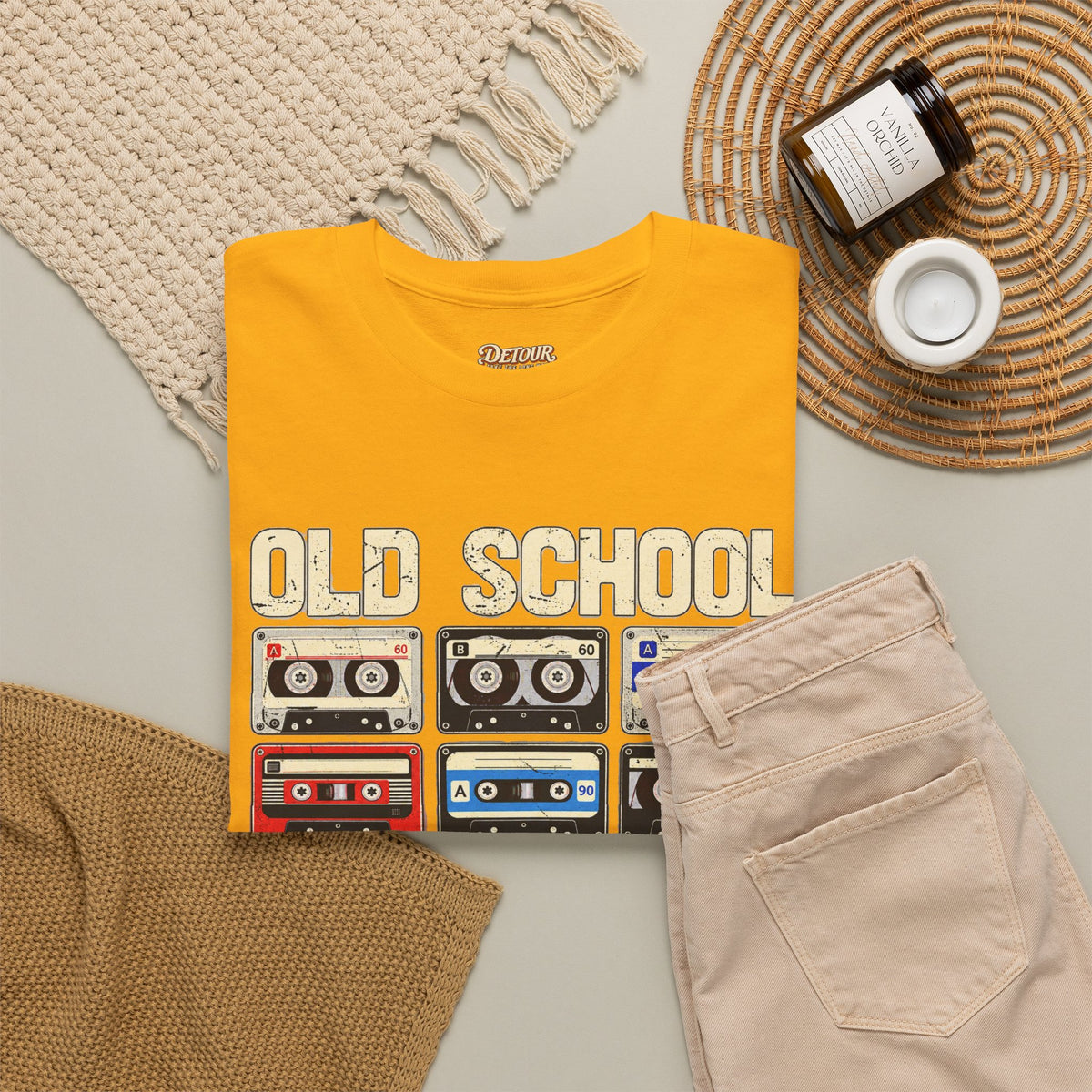 Old School Playlist Cassette Tape T-Shirt