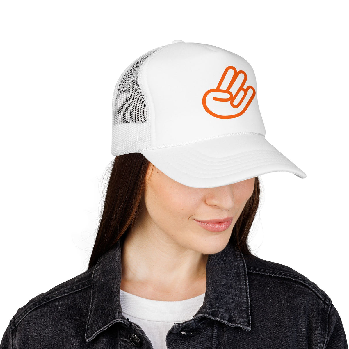 Shocker Foam Trucker Hat — Retro Orange Surf Vibe Mesh Cap