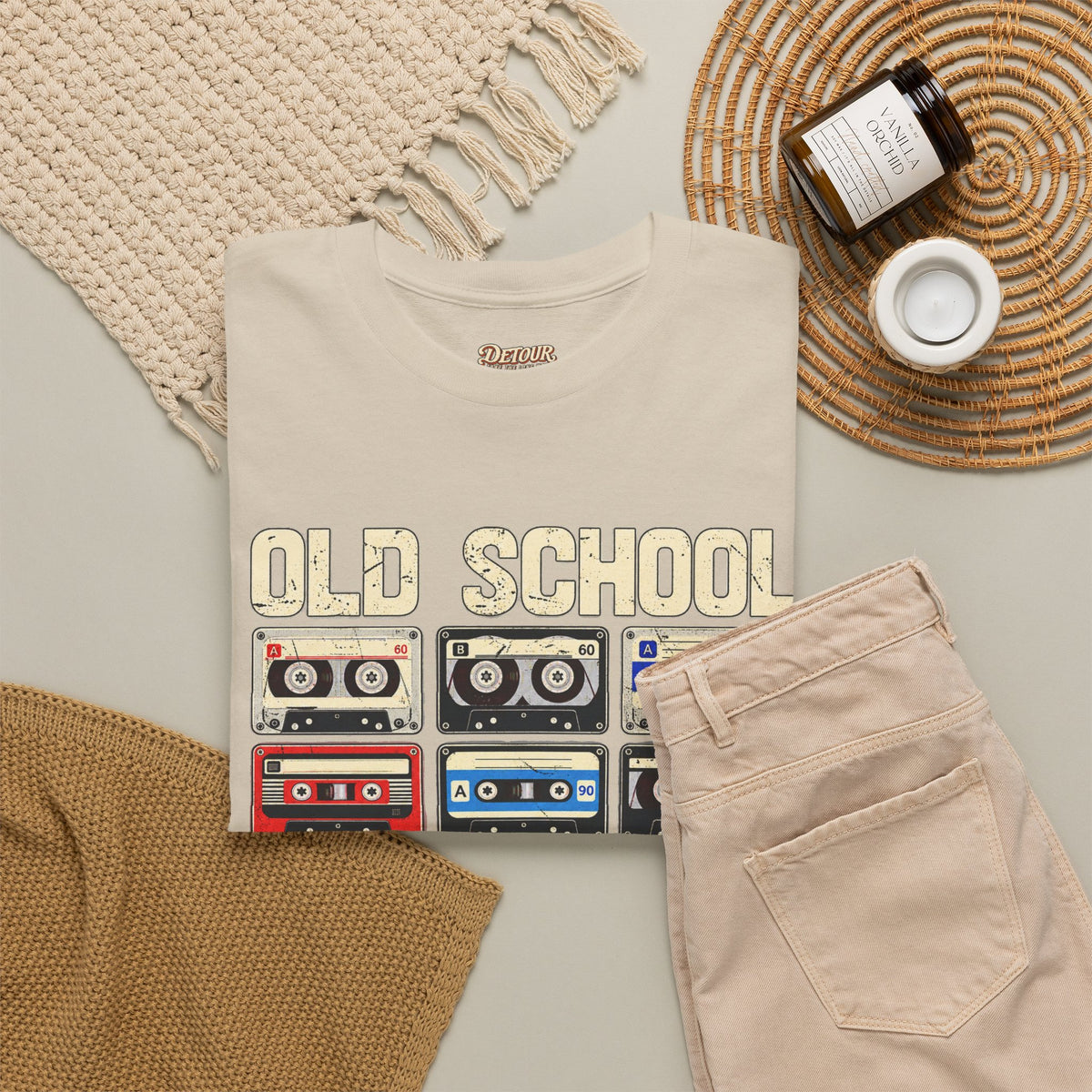 Old School Playlist Cassette Tape T-Shirt