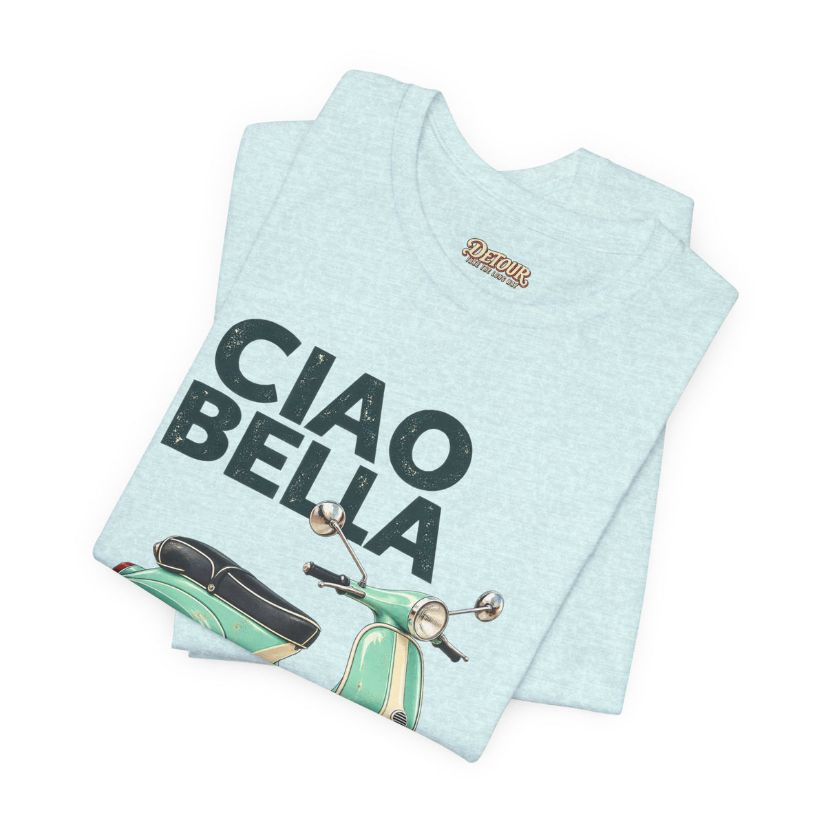 Ciao Bella Vespa Scooter Graphic T-Shirt