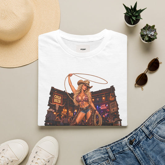 Honky Tonk Women T-Shirt — Sexy Cowgirl Western Bar Graphic Tee