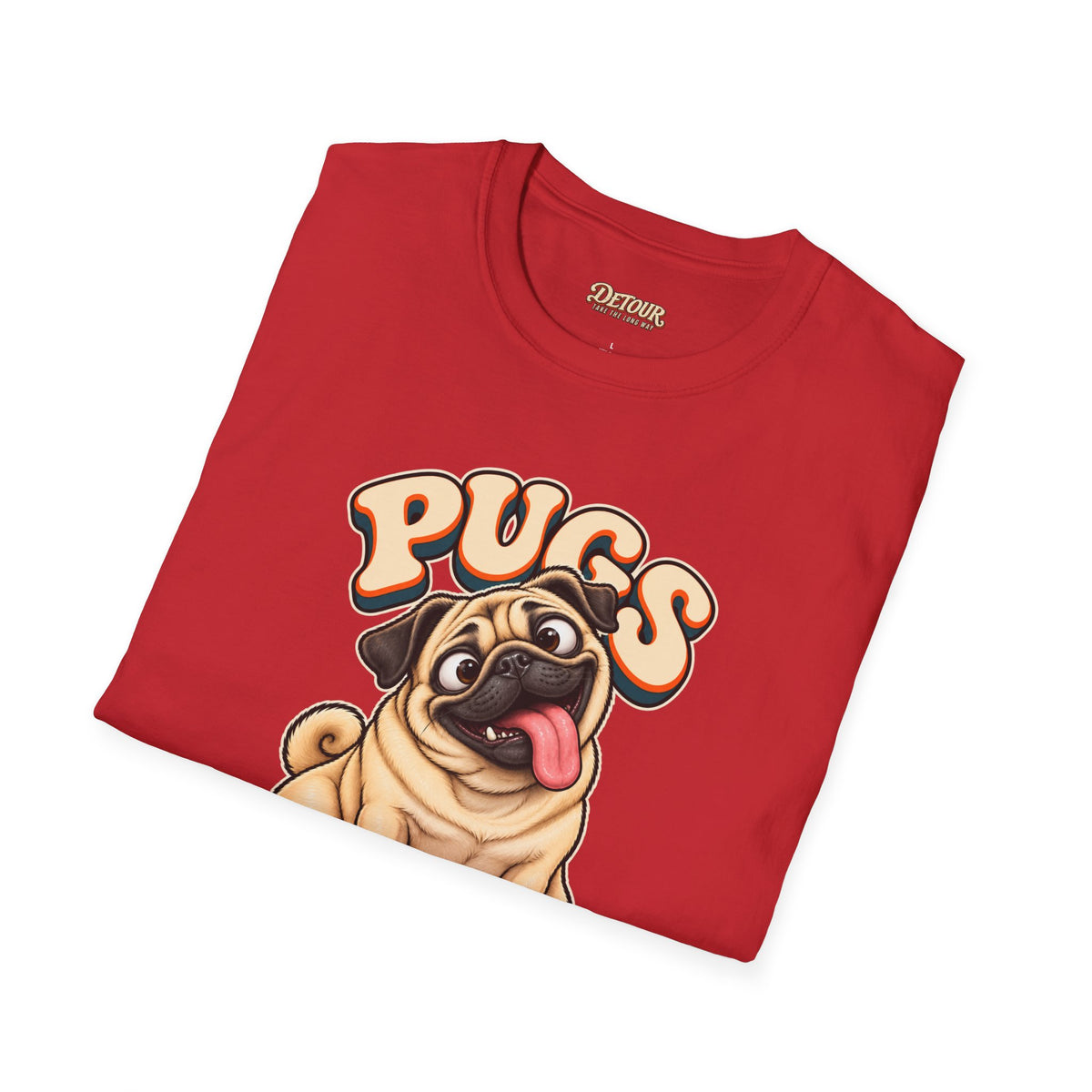 Pugs Not Drugs Funny Pug T-Shirt