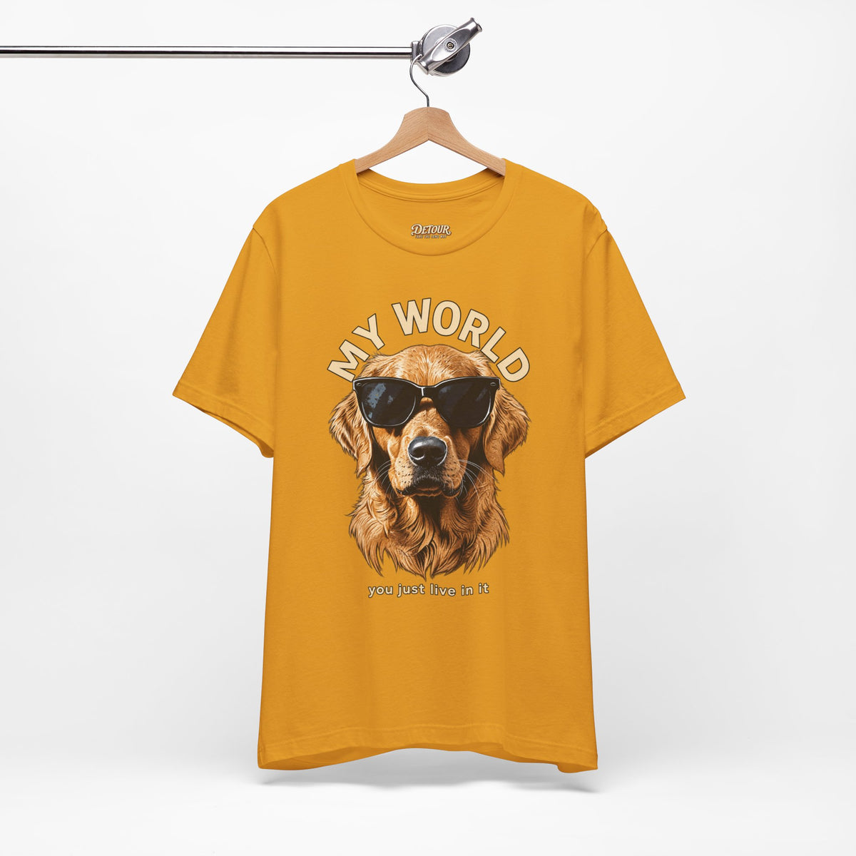 My World Golden Retriever Sunglasses T-Shirt
