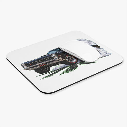 Classic Pontiac GTO Burnout Mouse Pad — Vintage Muscle Car Desk Mat