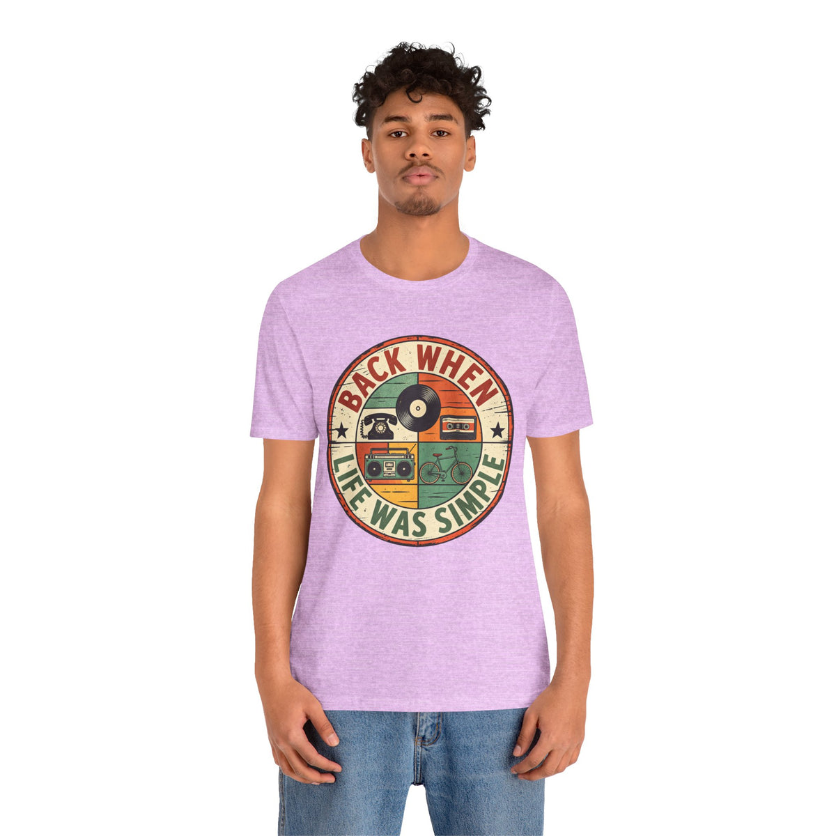 Back When Life Was Simple Vintage Retro T-Shirt