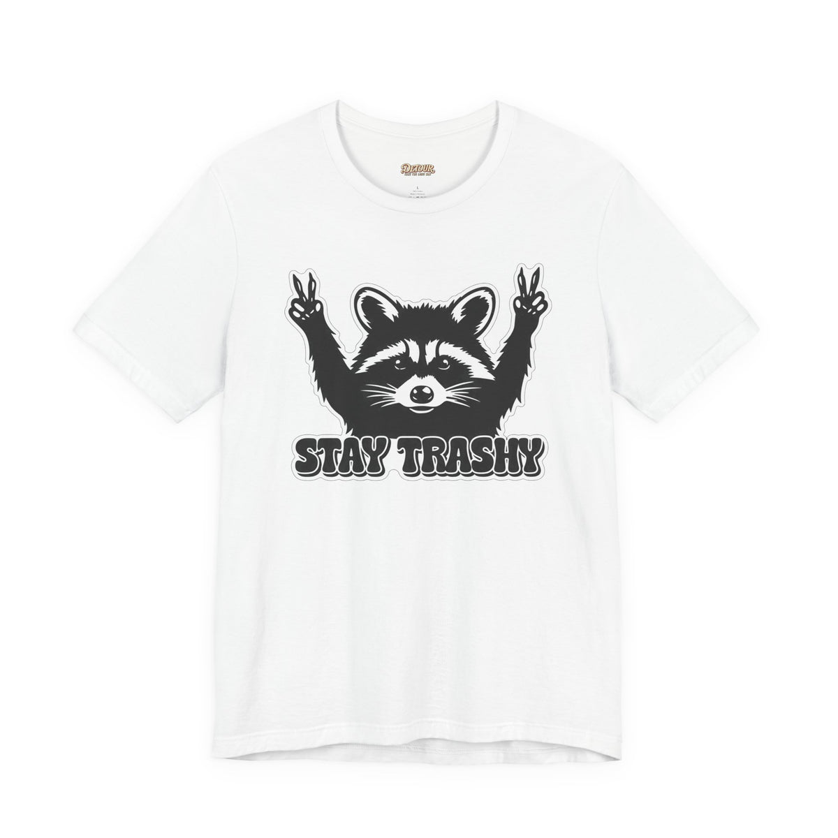 Stay Trashy Raccoon Graphic T-Shirt