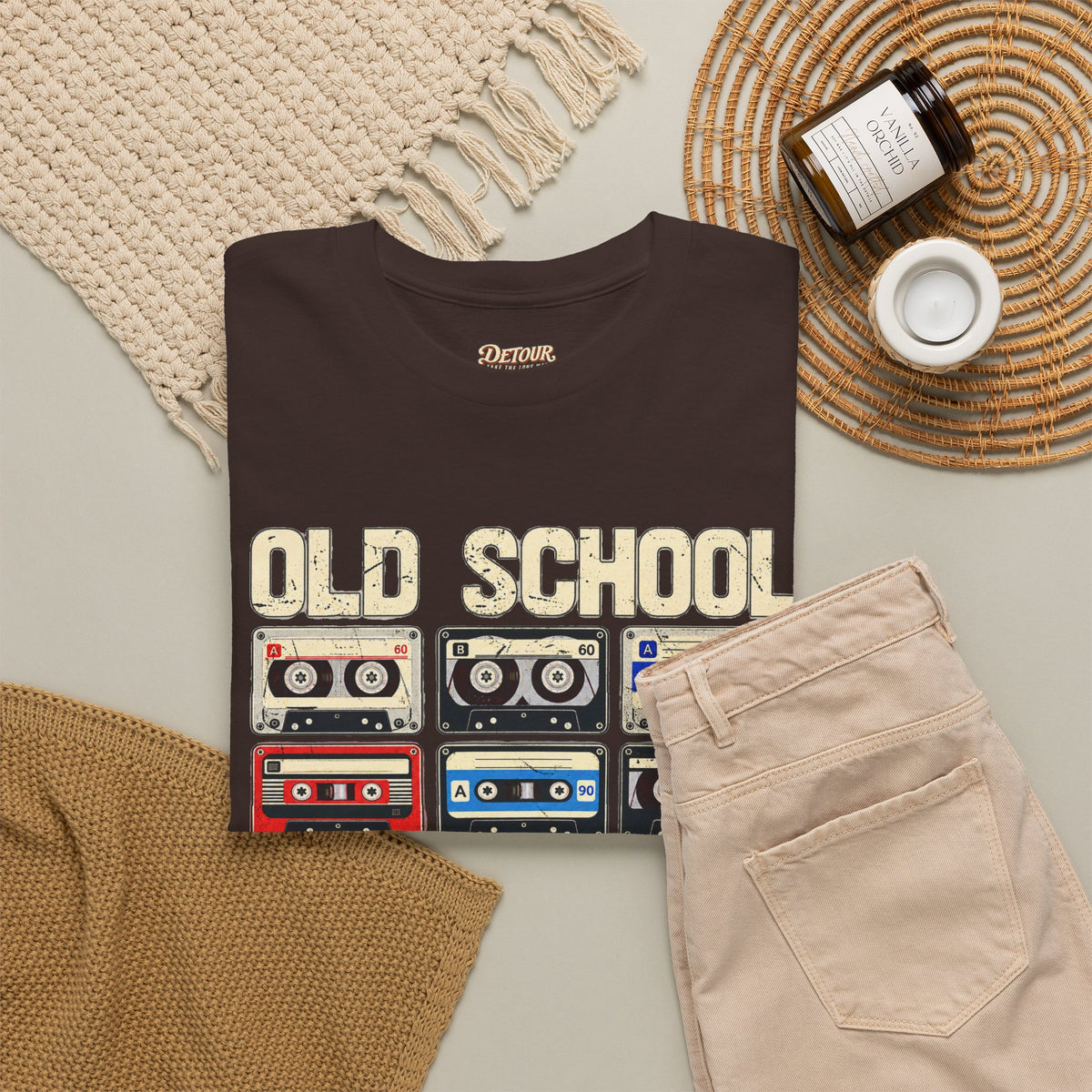 Old School Playlist Cassette Tape T-Shirt