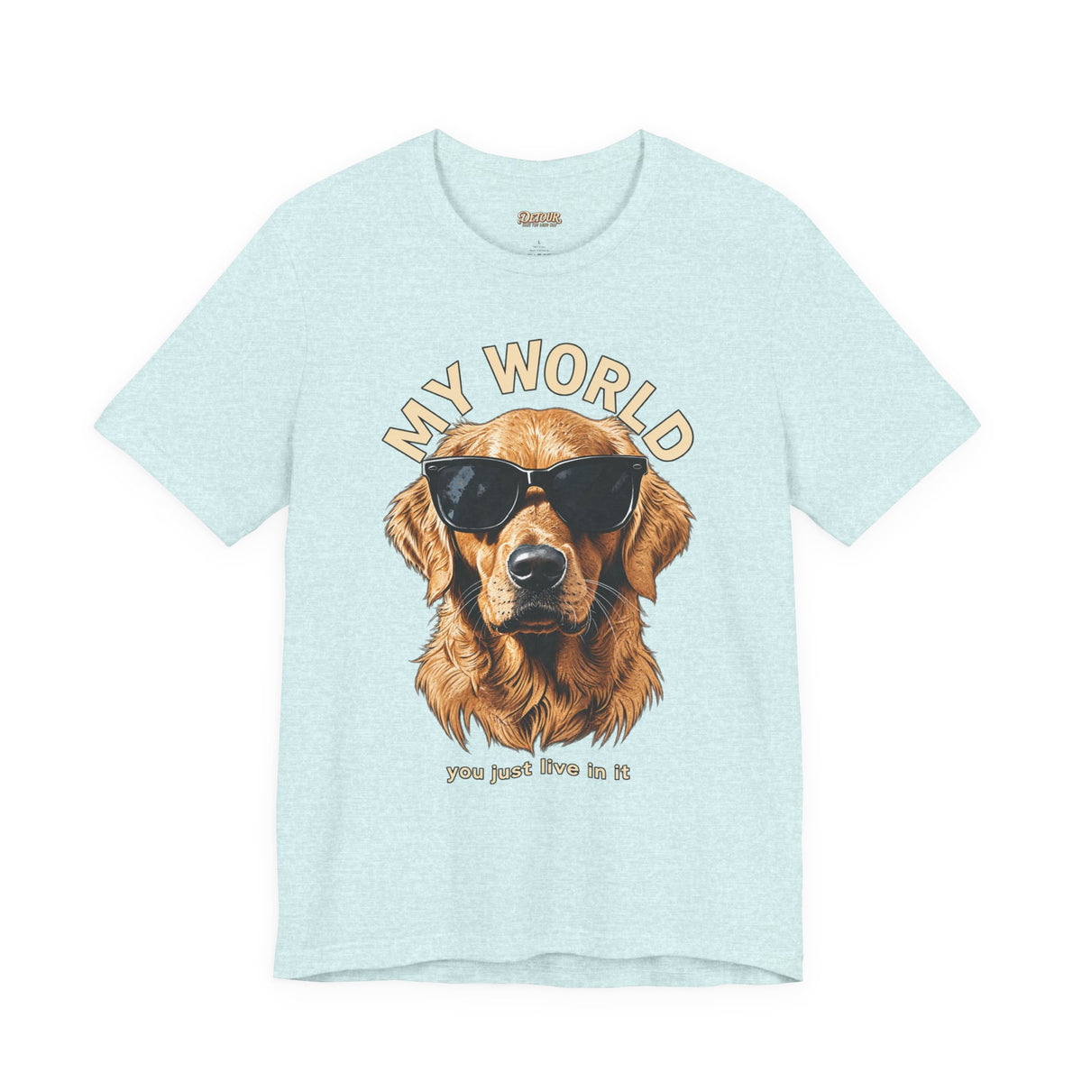 My World Golden Retriever Sunglasses T-Shirt