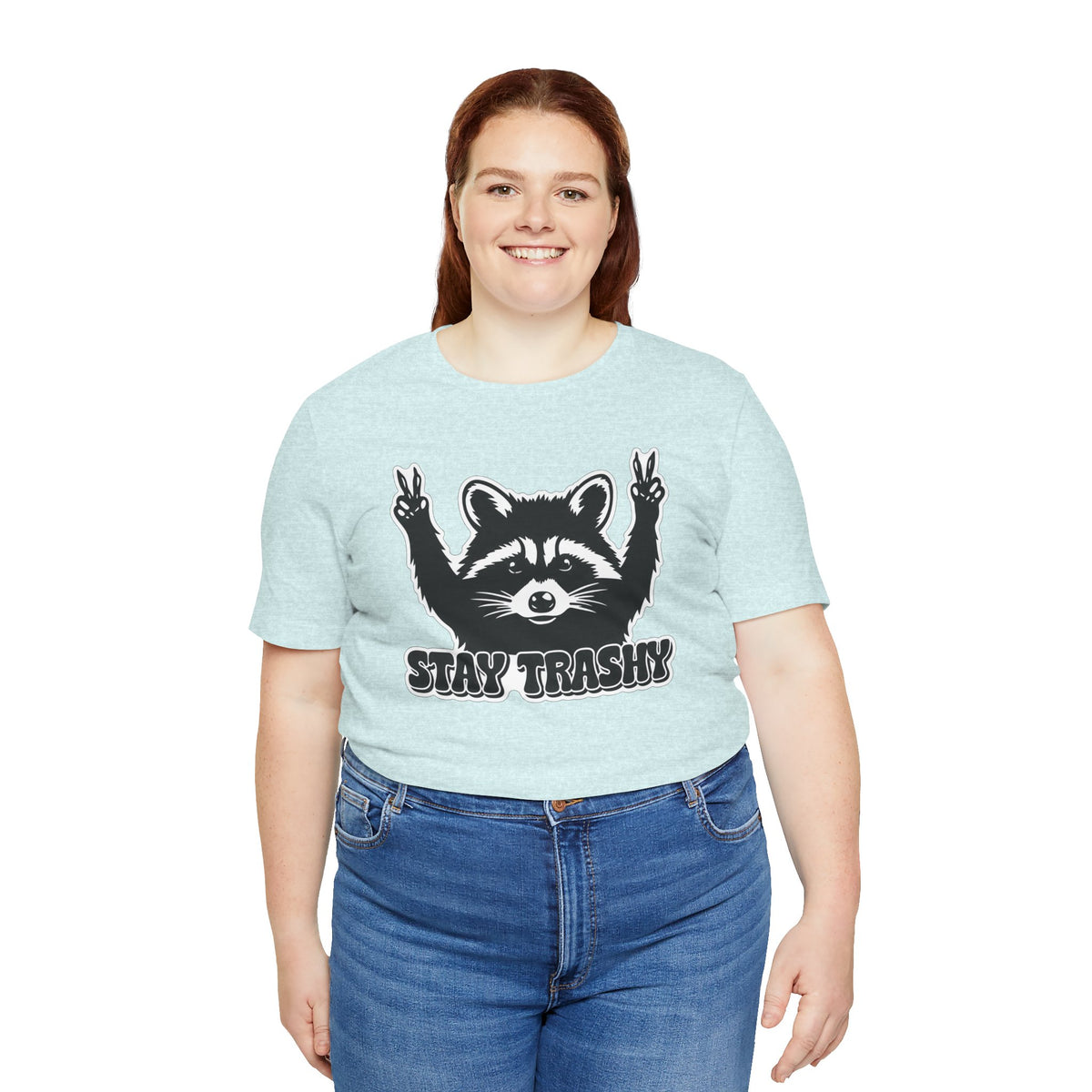 Stay Trashy Raccoon Graphic T-Shirt