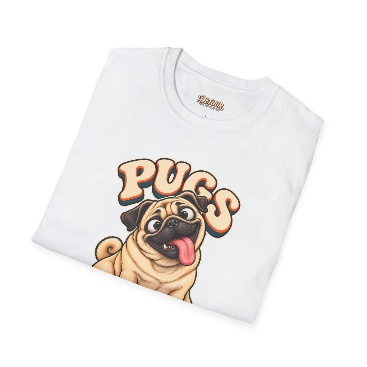 Pugs Not Drugs Funny Pug T-Shirt