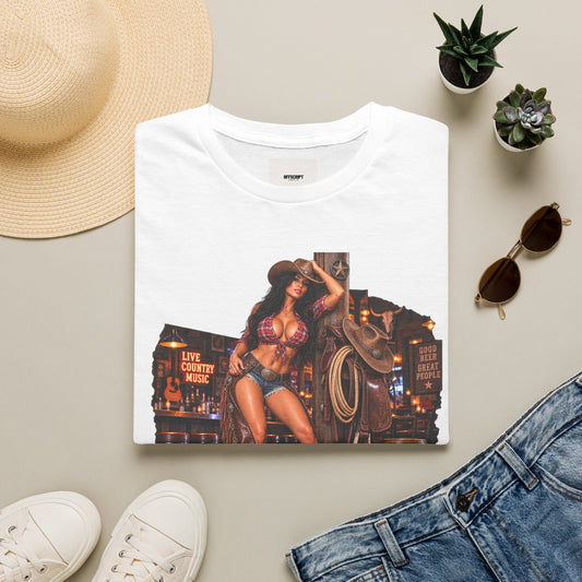 Honky Tonk Women T-Shirt — Retro Cowgirl Pinup Graphic Tee
