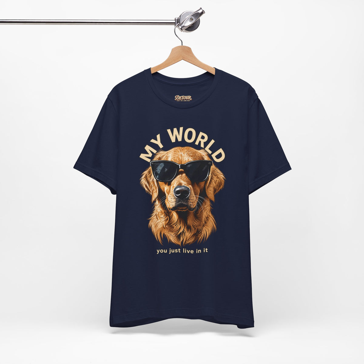 My World Golden Retriever Sunglasses T-Shirt