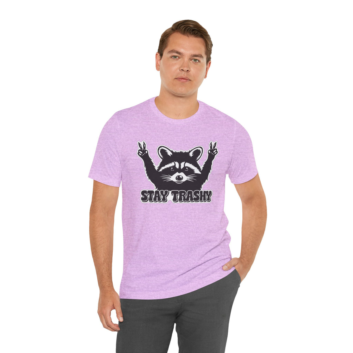 Stay Trashy Raccoon Graphic T-Shirt