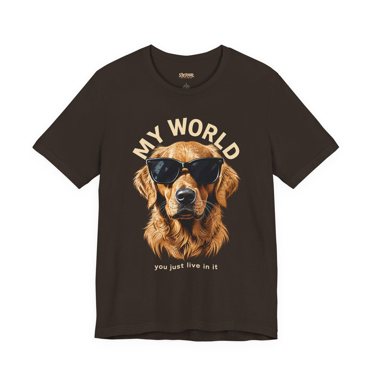 My World Golden Retriever Sunglasses T-Shirt