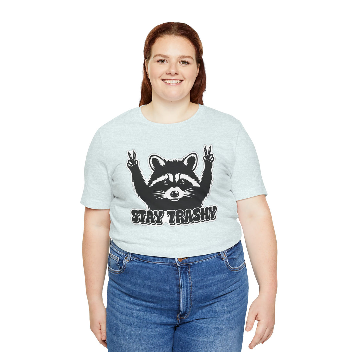 Stay Trashy Raccoon Graphic T-Shirt