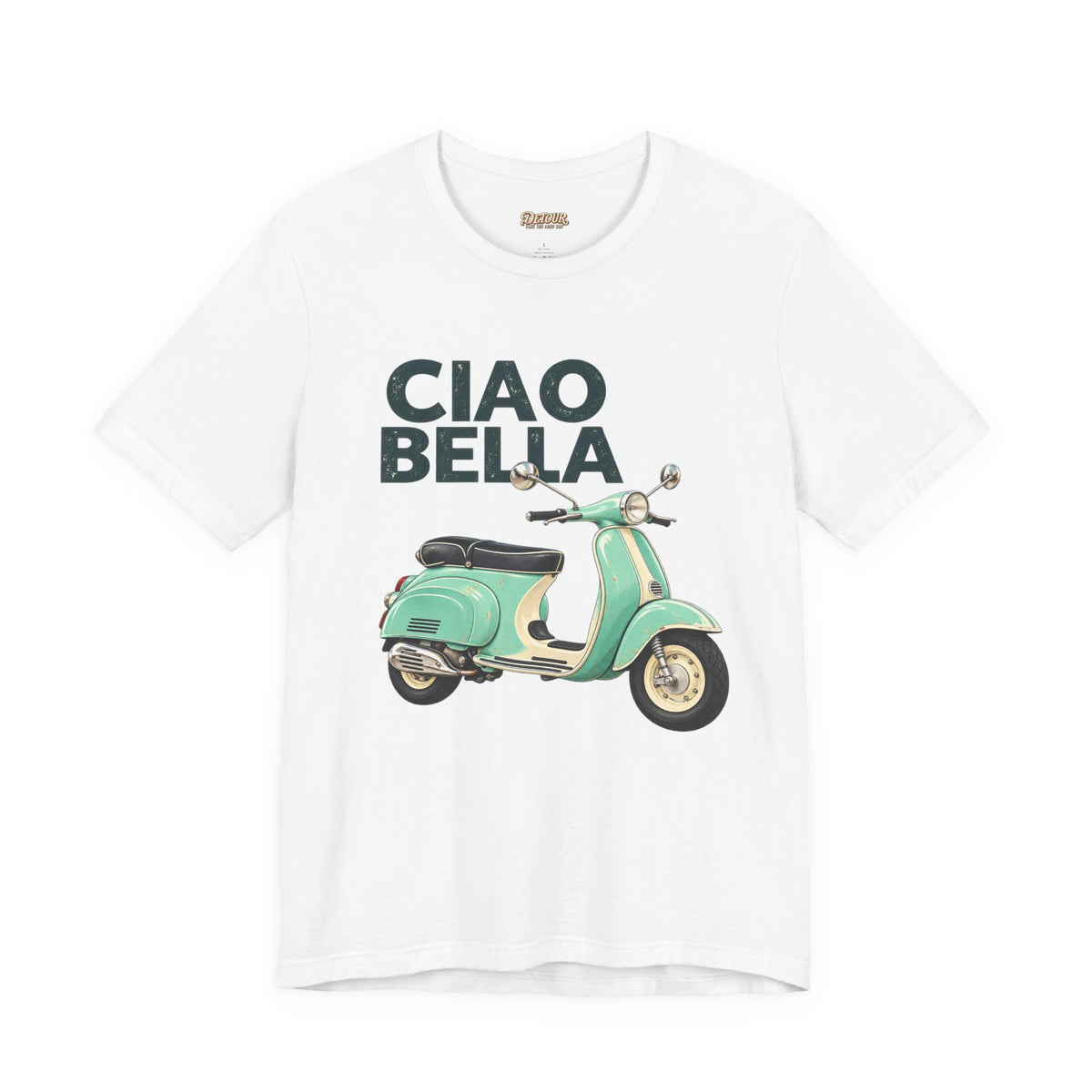 Ciao Bella Vespa Scooter Graphic T-Shirt