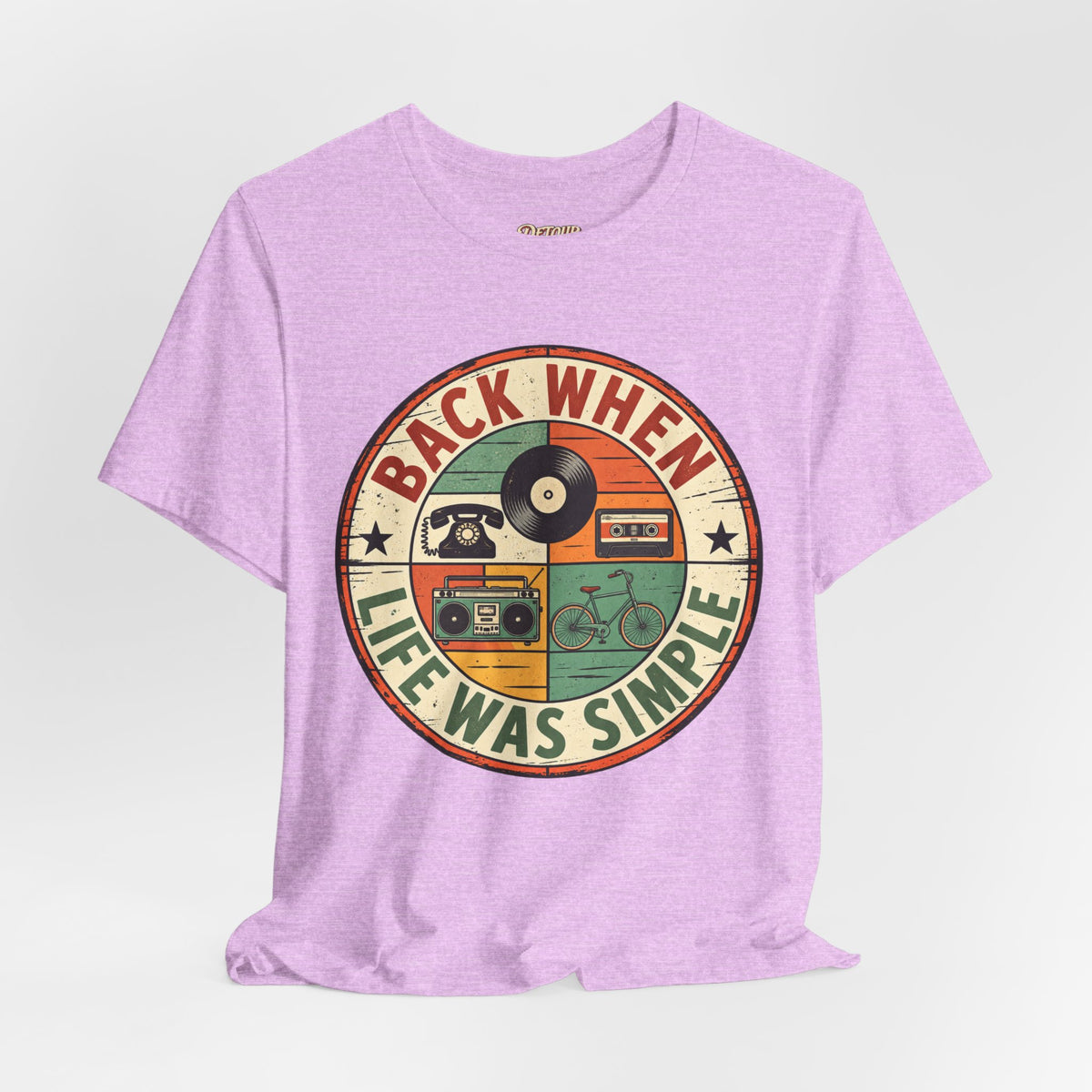 Back When Life Was Simple Vintage Retro T-Shirt