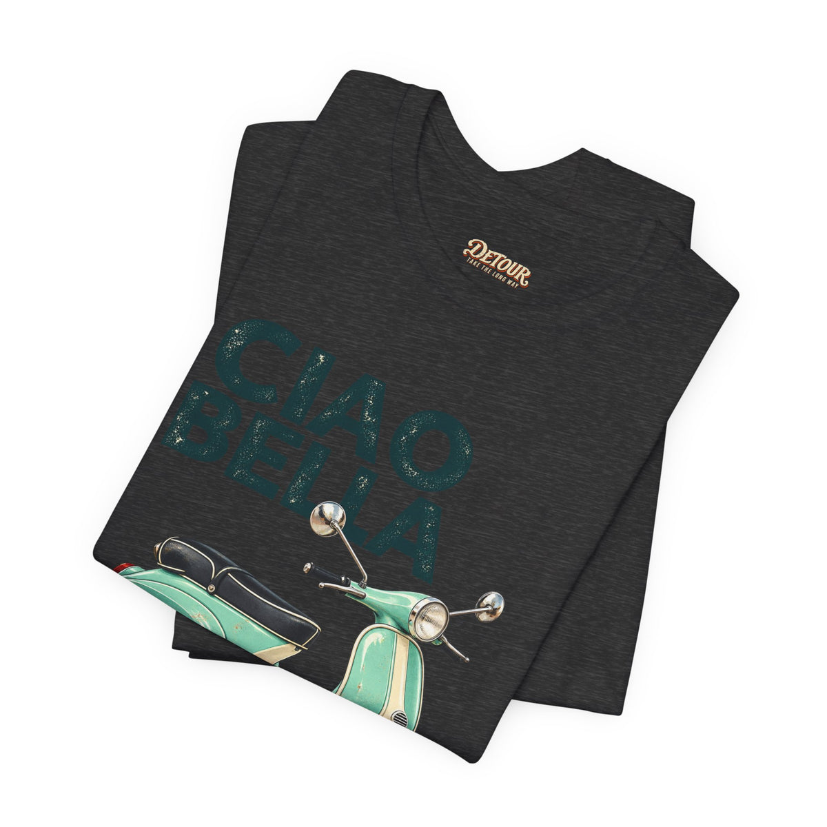 Ciao Bella Vespa Scooter Graphic T-Shirt