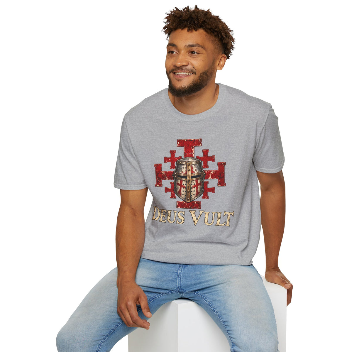 Deus Vult Crusader Shield T-Shirt
