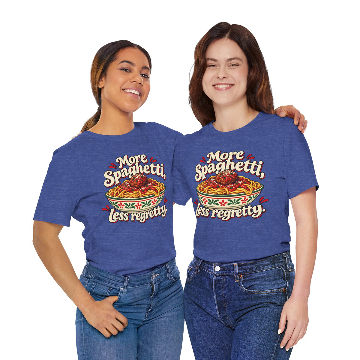 More Spaghetti Less Regretti Foodie Graphic Tee