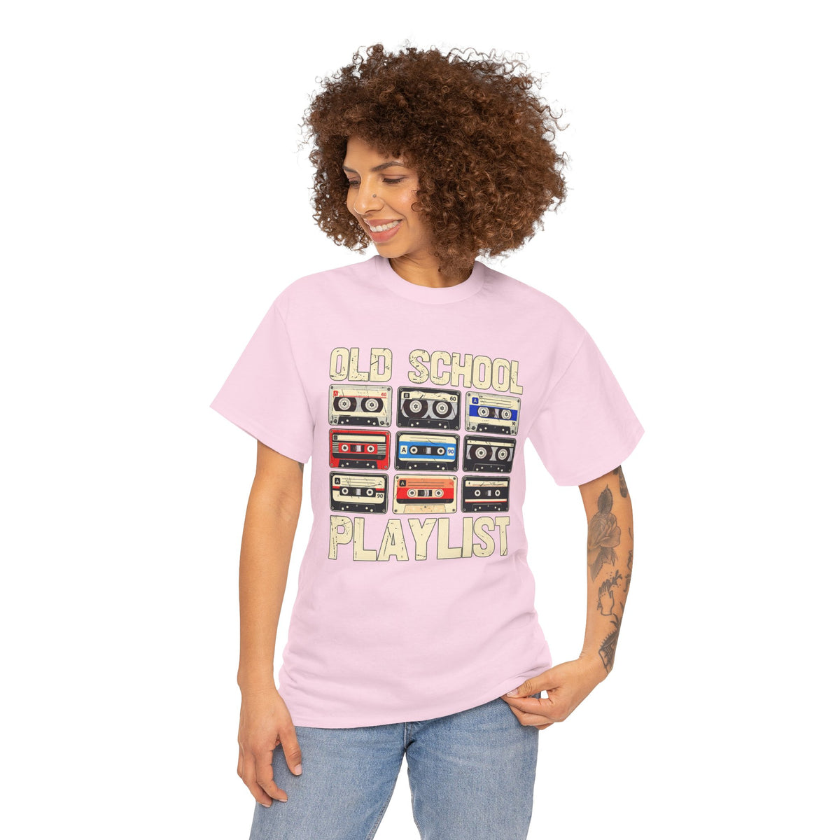 Old School Playlist Cassette Tape T-Shirt