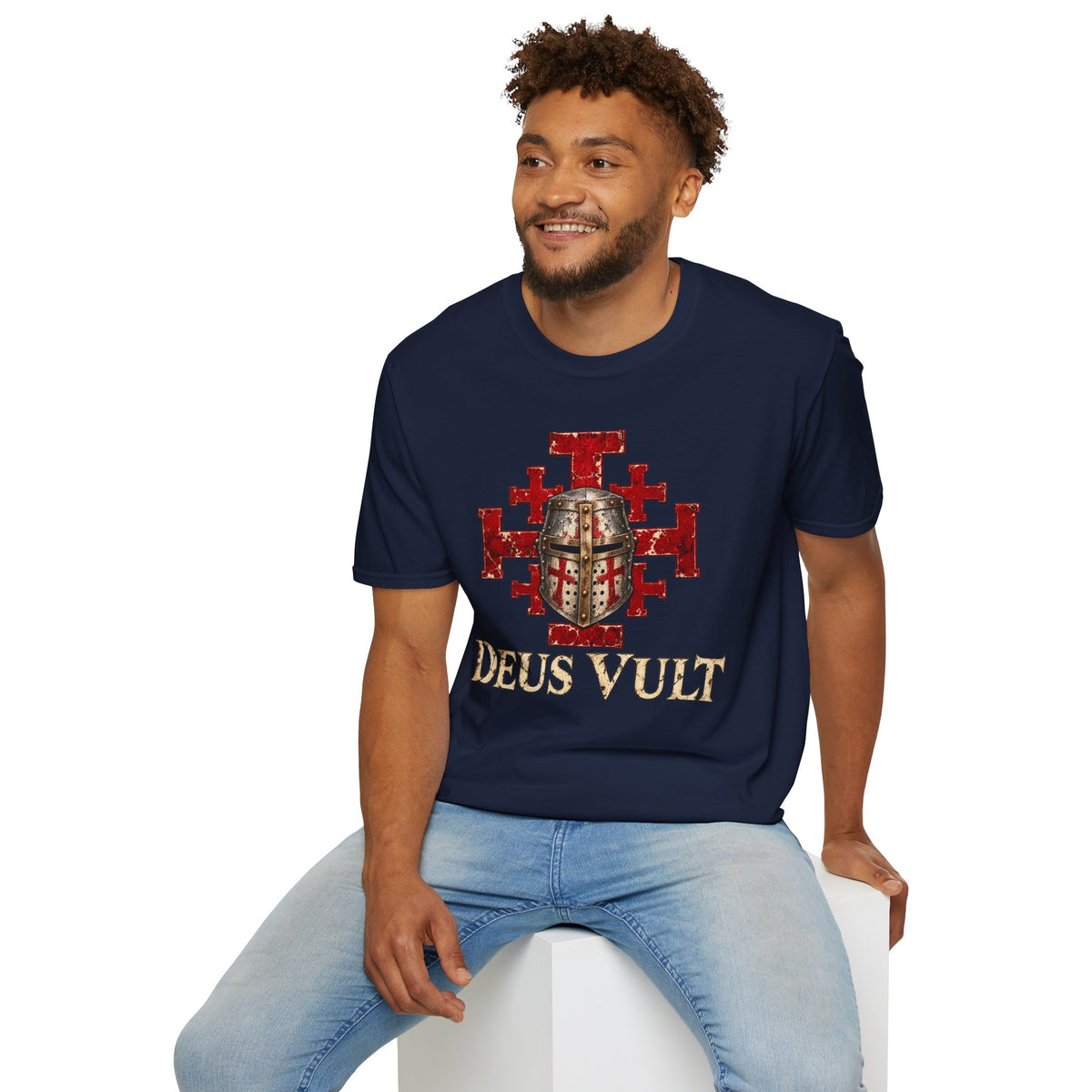 Deus Vult Crusader Shield T-Shirt
