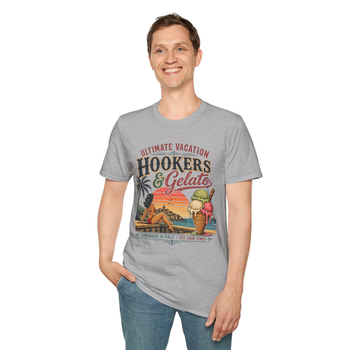 Hookers & Gelato Ultimate Vacation T-Shirt