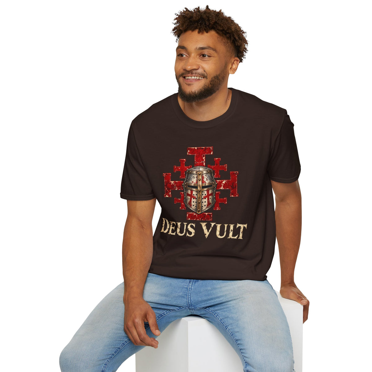 Deus Vult Crusader Shield T-Shirt