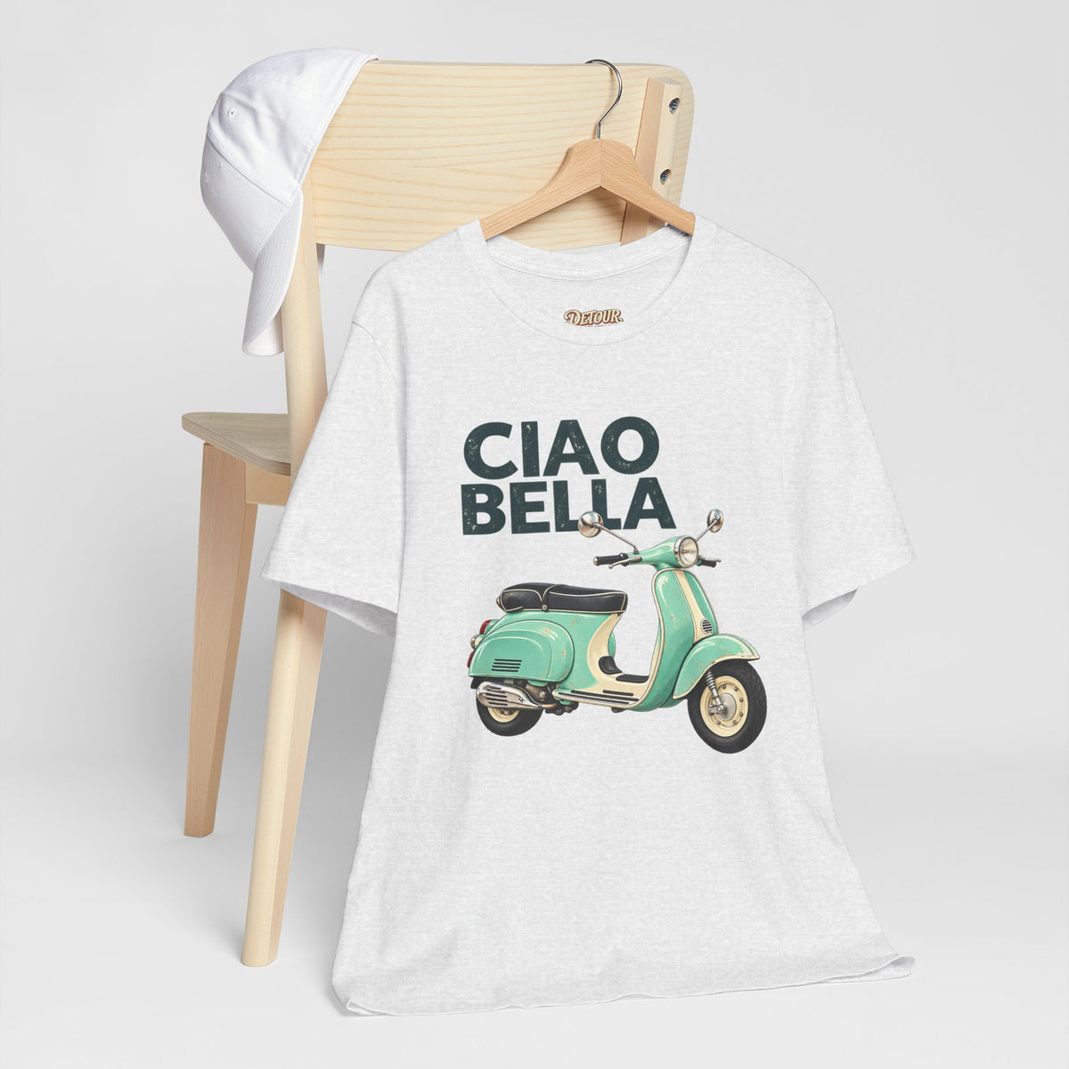 Ciao Bella Vespa Scooter Graphic T-Shirt