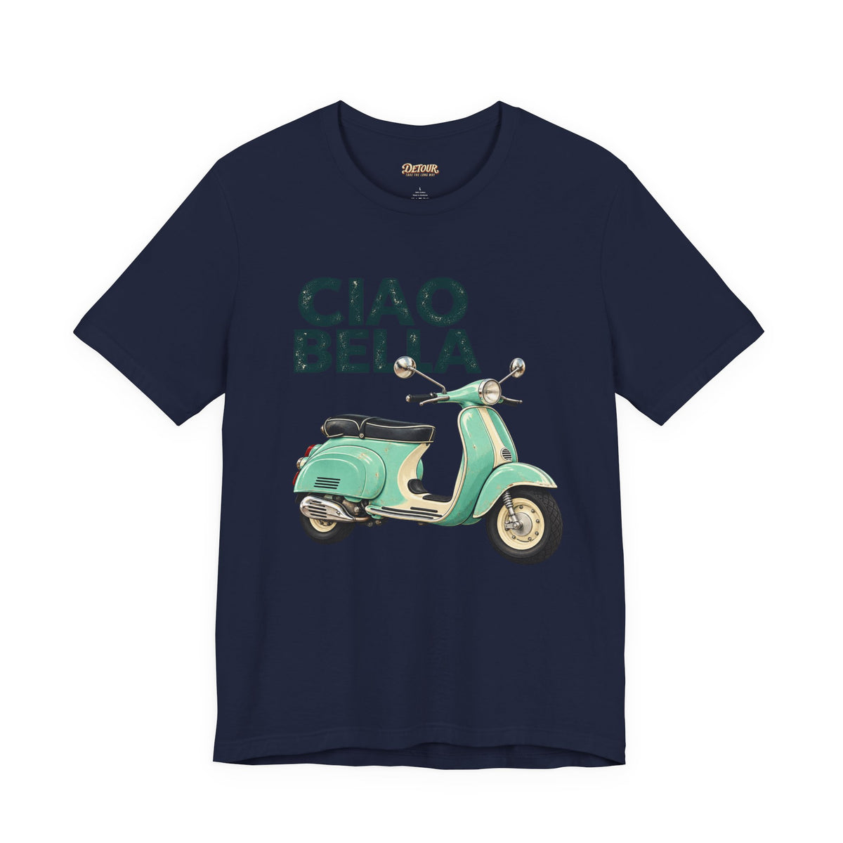 Ciao Bella Vespa Scooter Graphic T-Shirt