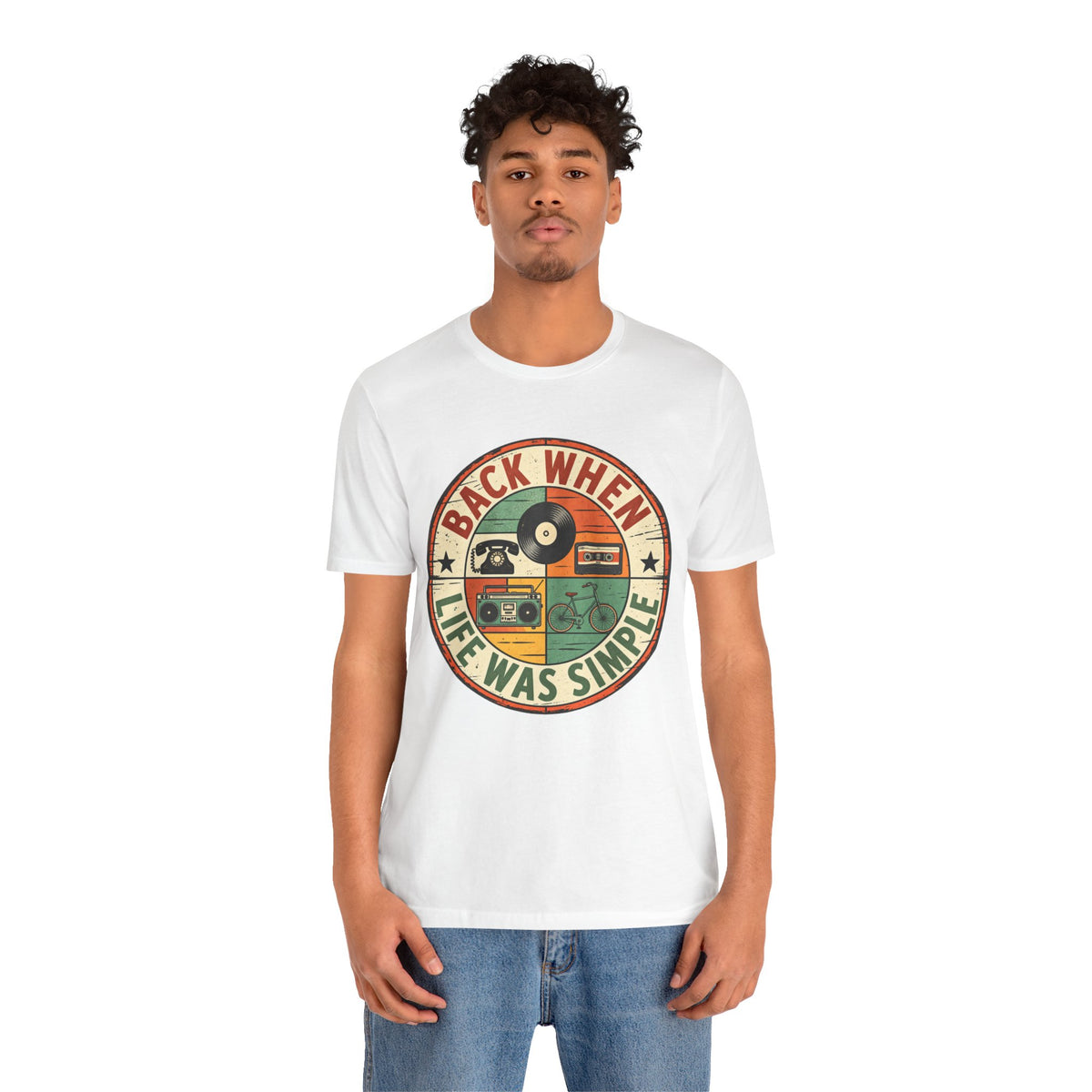 Back When Life Was Simple Vintage Retro T-Shirt