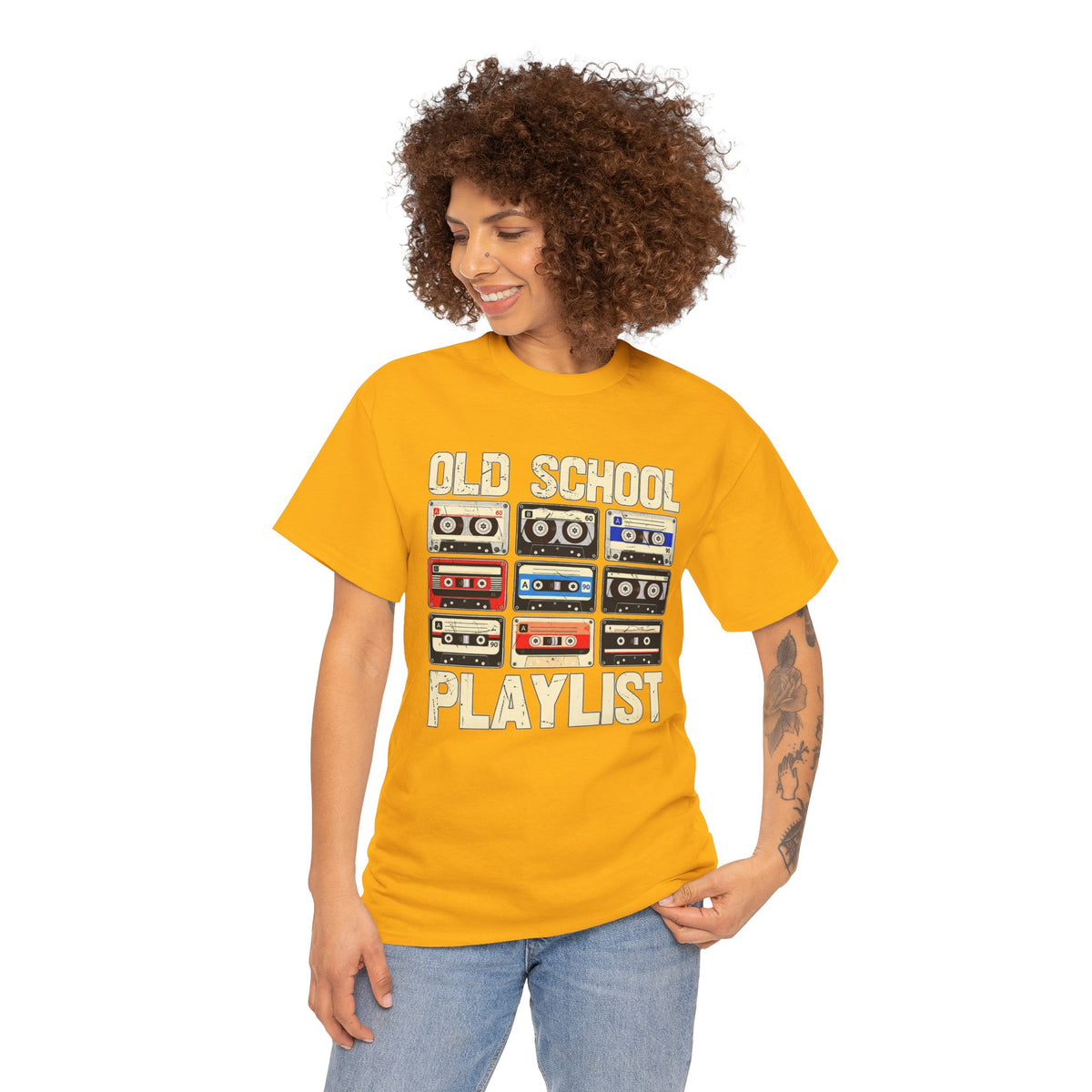 Old School Playlist Cassette Tape T-Shirt