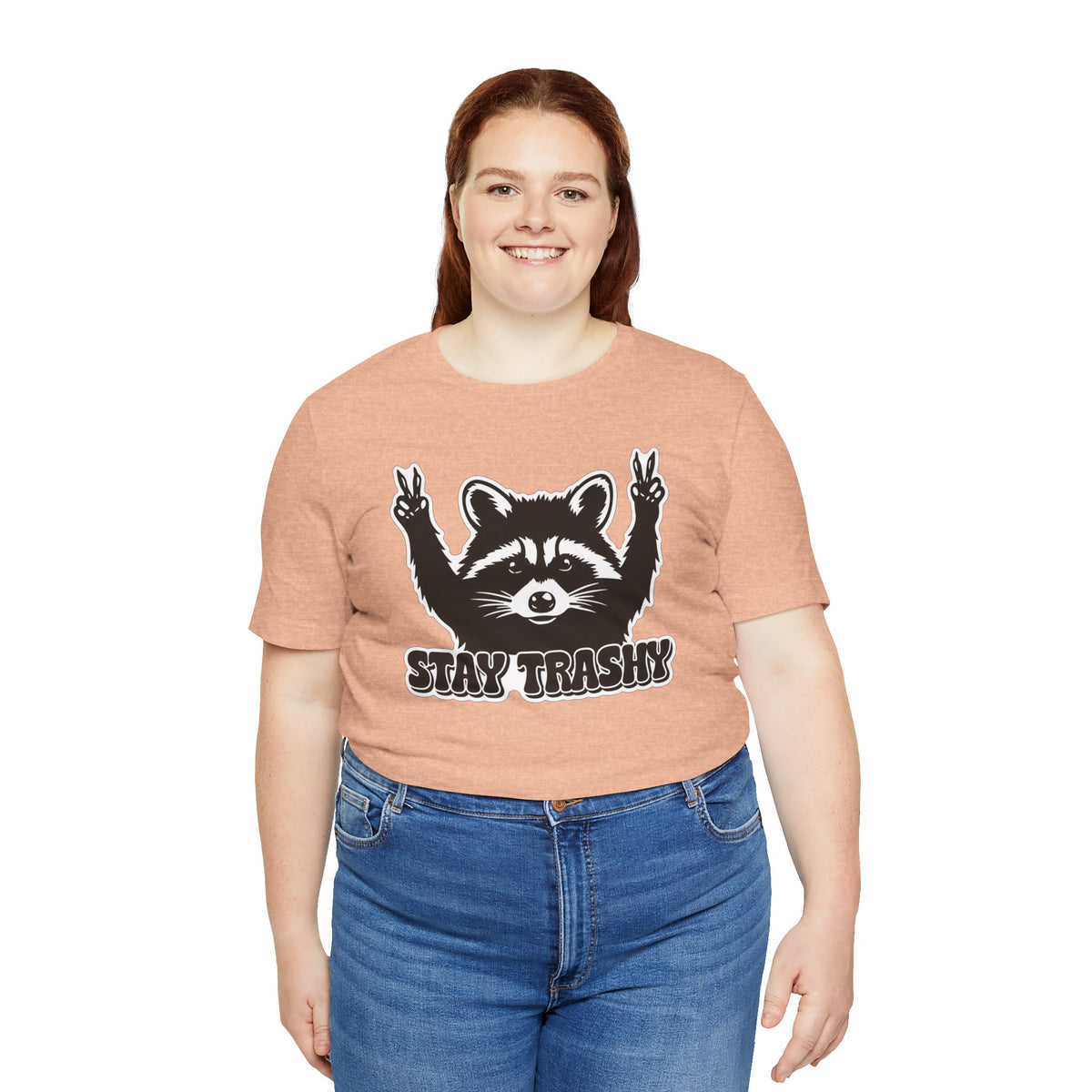Stay Trashy Raccoon Graphic T-Shirt