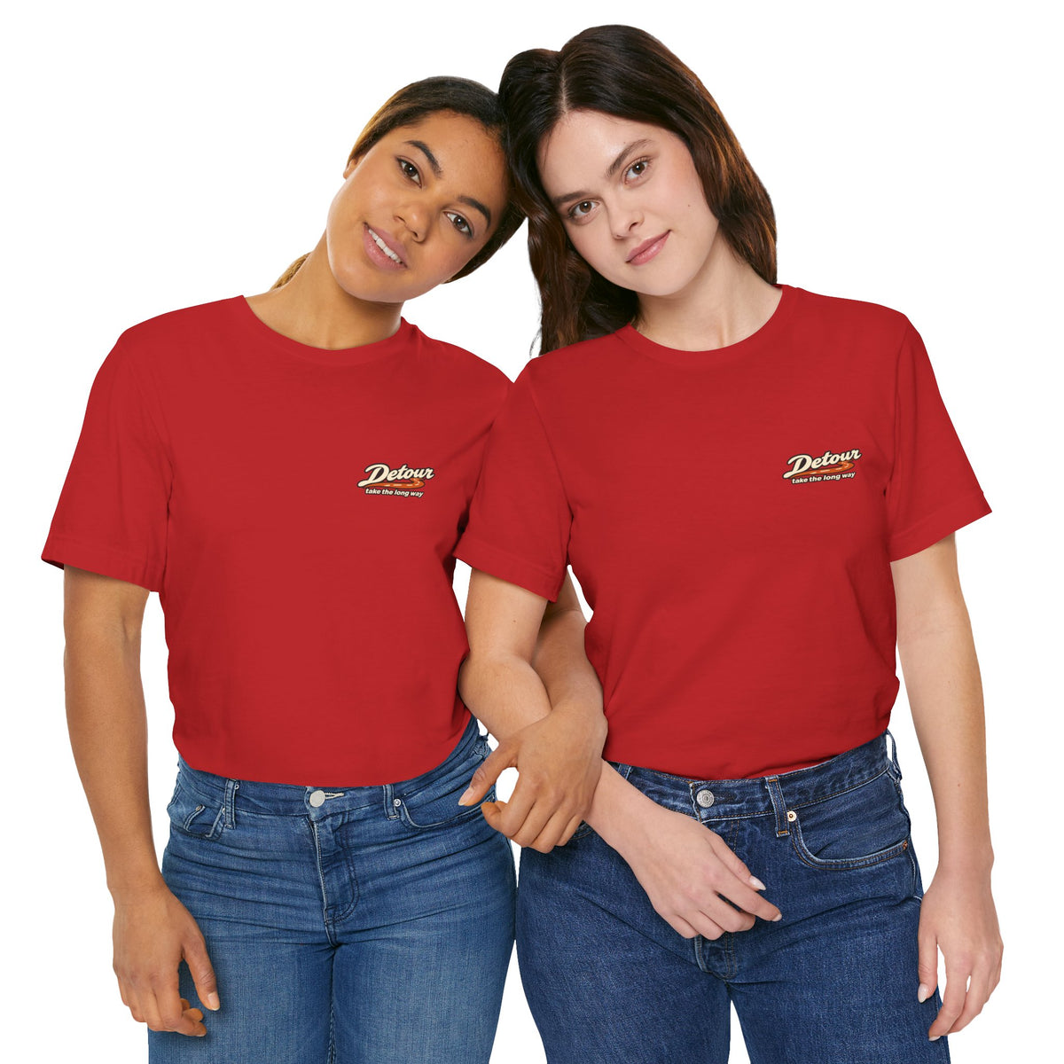 Detour Take the Long Way Road Trip Graphic T-Shirt