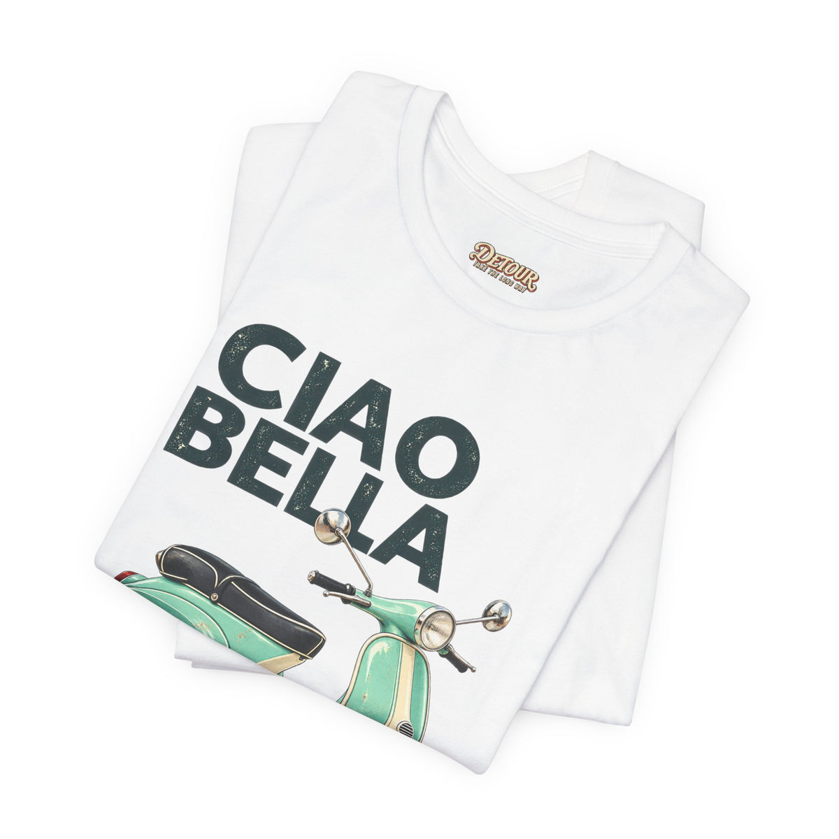 Ciao Bella Vespa Scooter Graphic T-Shirt