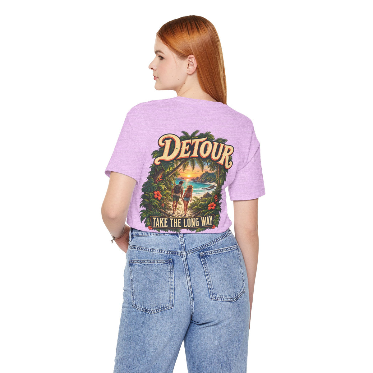 Detour Take the Long Way Tropical Adventure T-Shirt