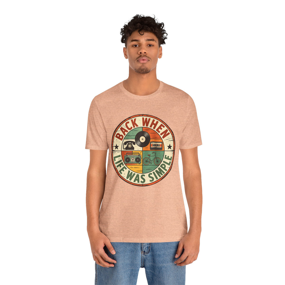 Back When Life Was Simple Vintage Retro T-Shirt