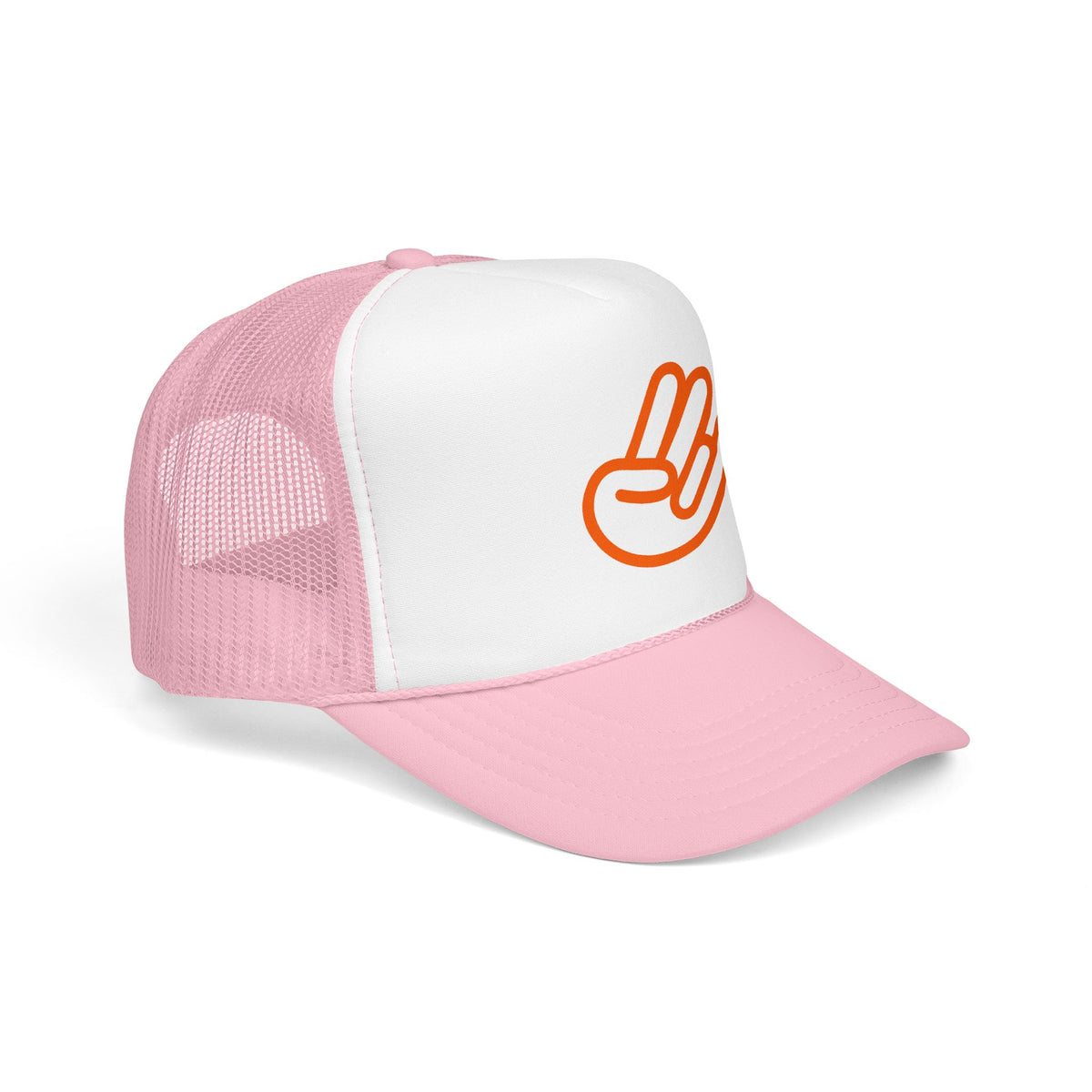 Shocker Foam Trucker Hat — Retro Orange Surf Vibe Mesh Cap