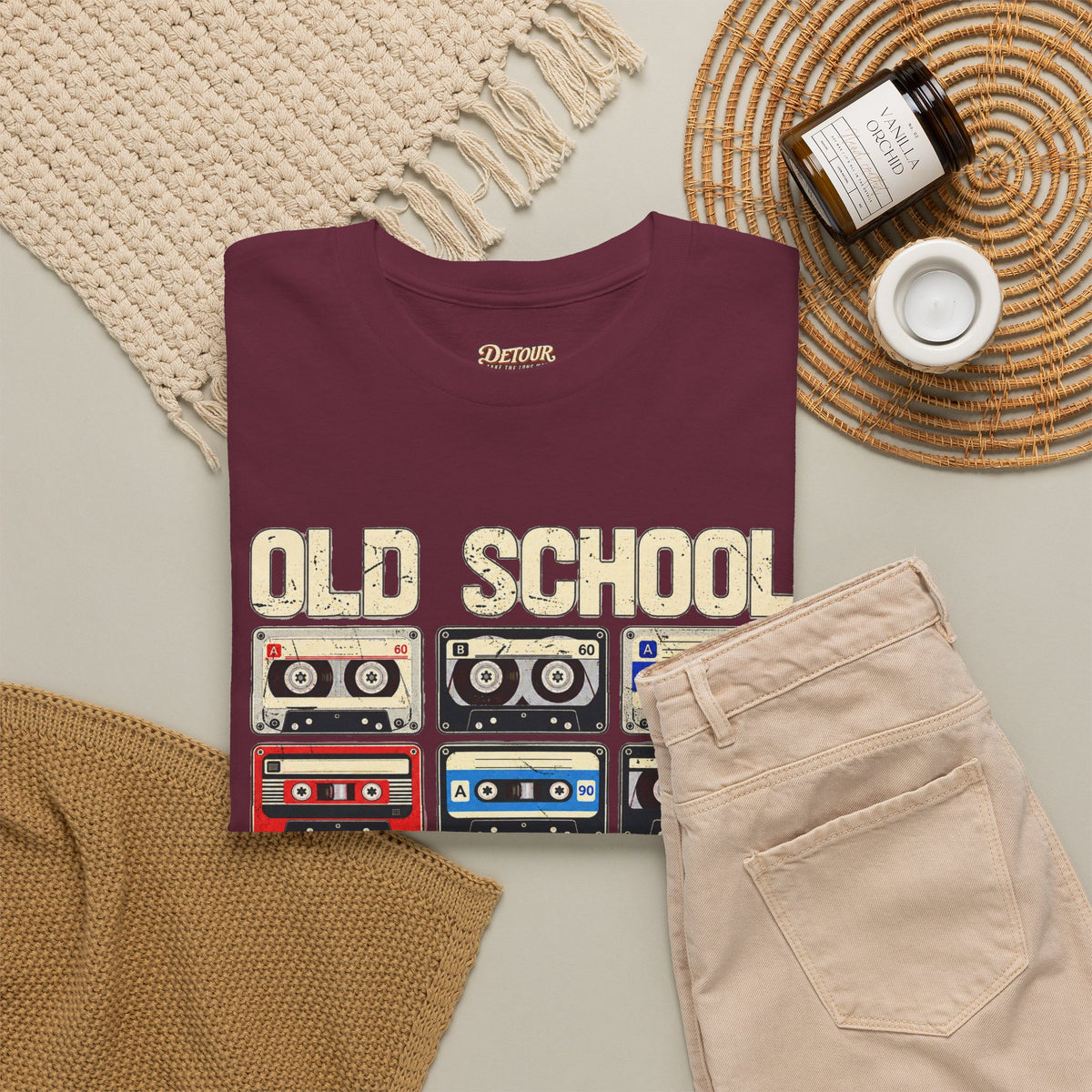 Old School Playlist Cassette Tape T-Shirt