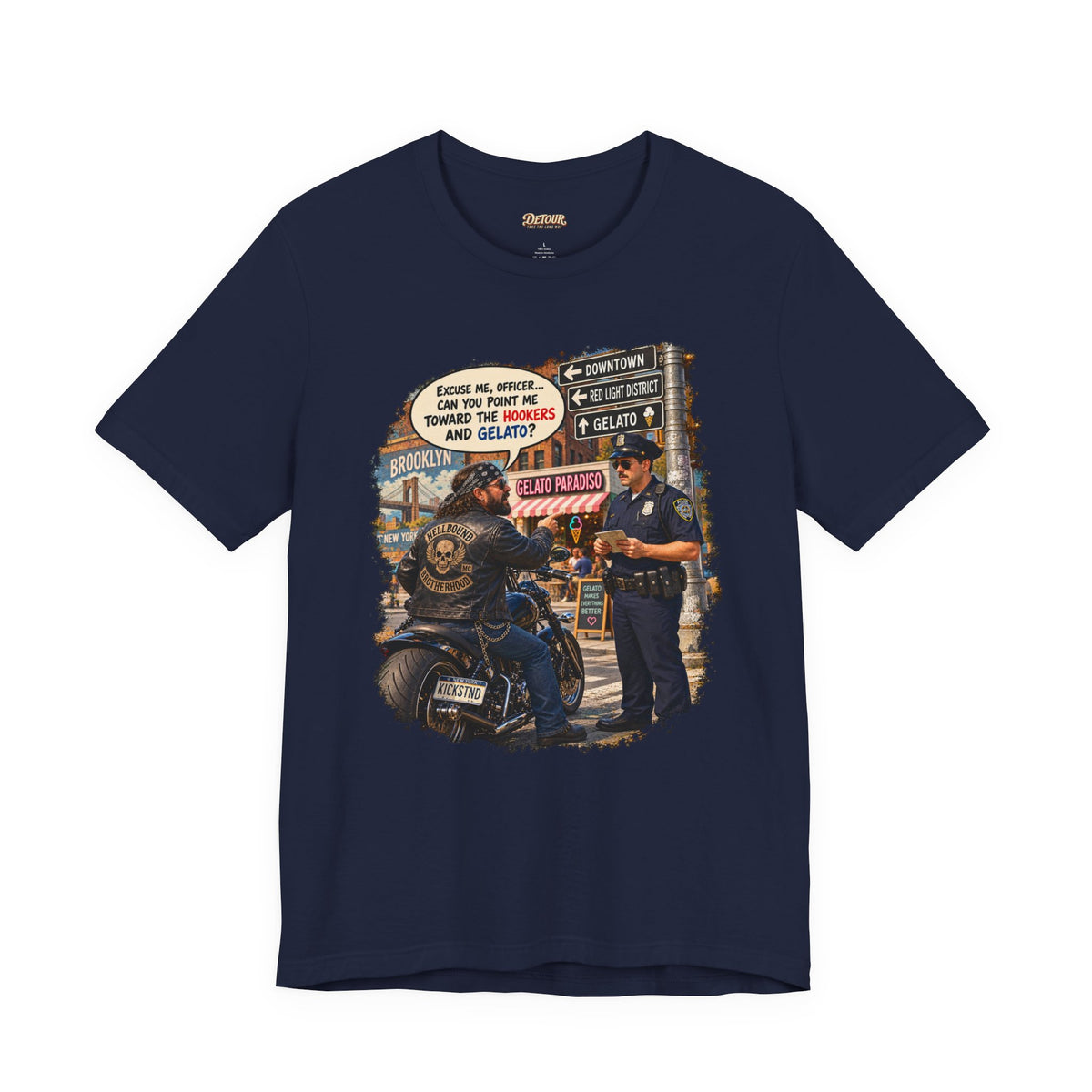 Motorcycle Rider Vintage Graphic Tee