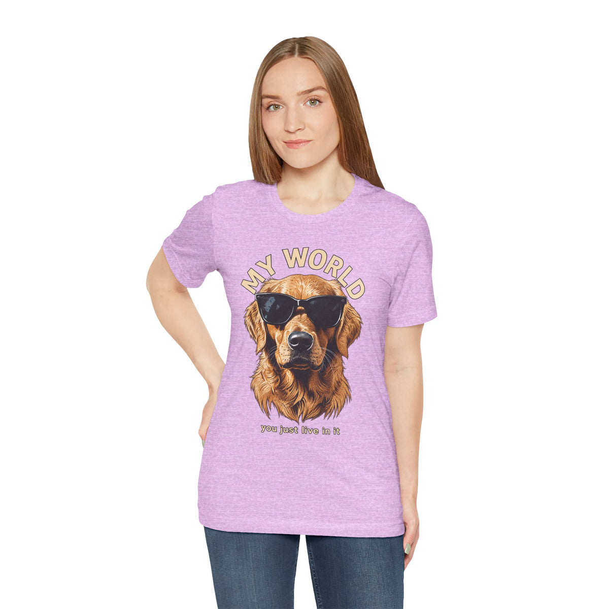 My World Golden Retriever Sunglasses T-Shirt