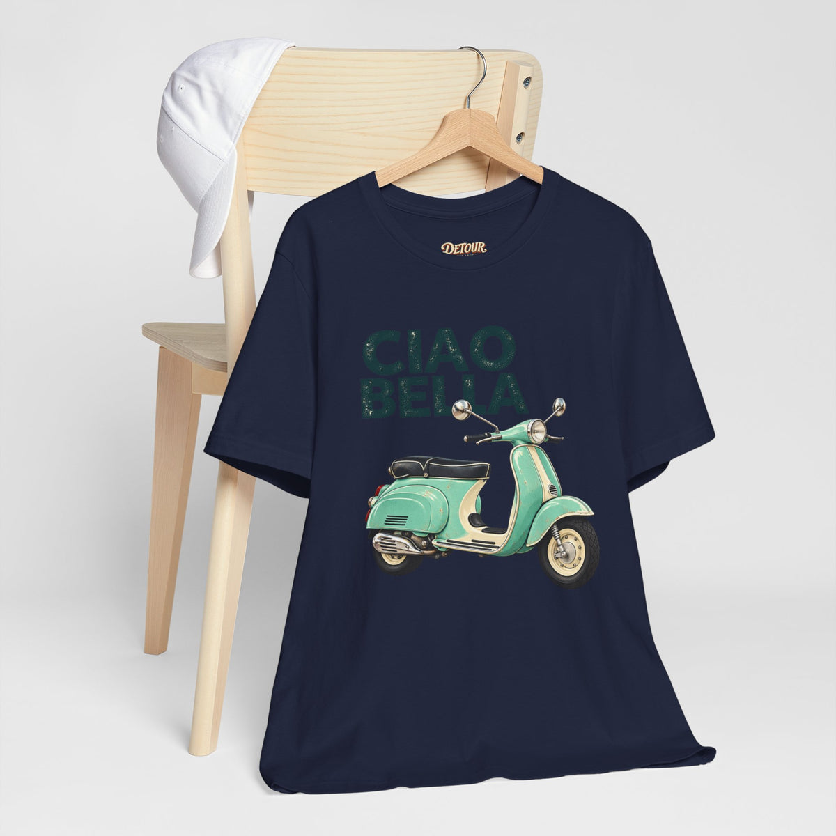 Ciao Bella Vespa Scooter Graphic T-Shirt