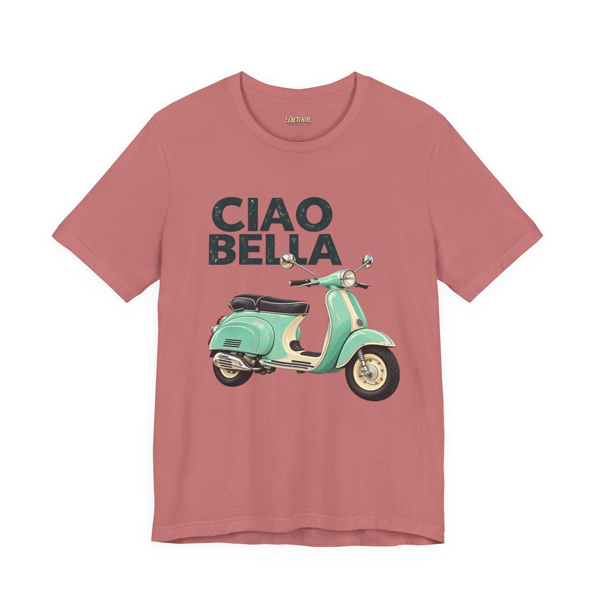 Ciao Bella Vespa Scooter Graphic T-Shirt