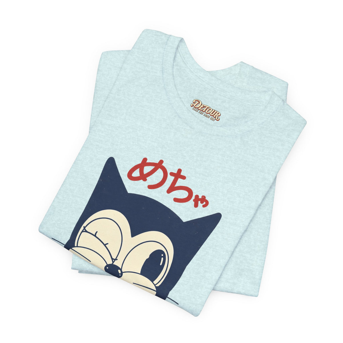 Japanese Lucky Cat T-Shirt – “めちゃ元気よ” Maneki Neko Graphic Tee