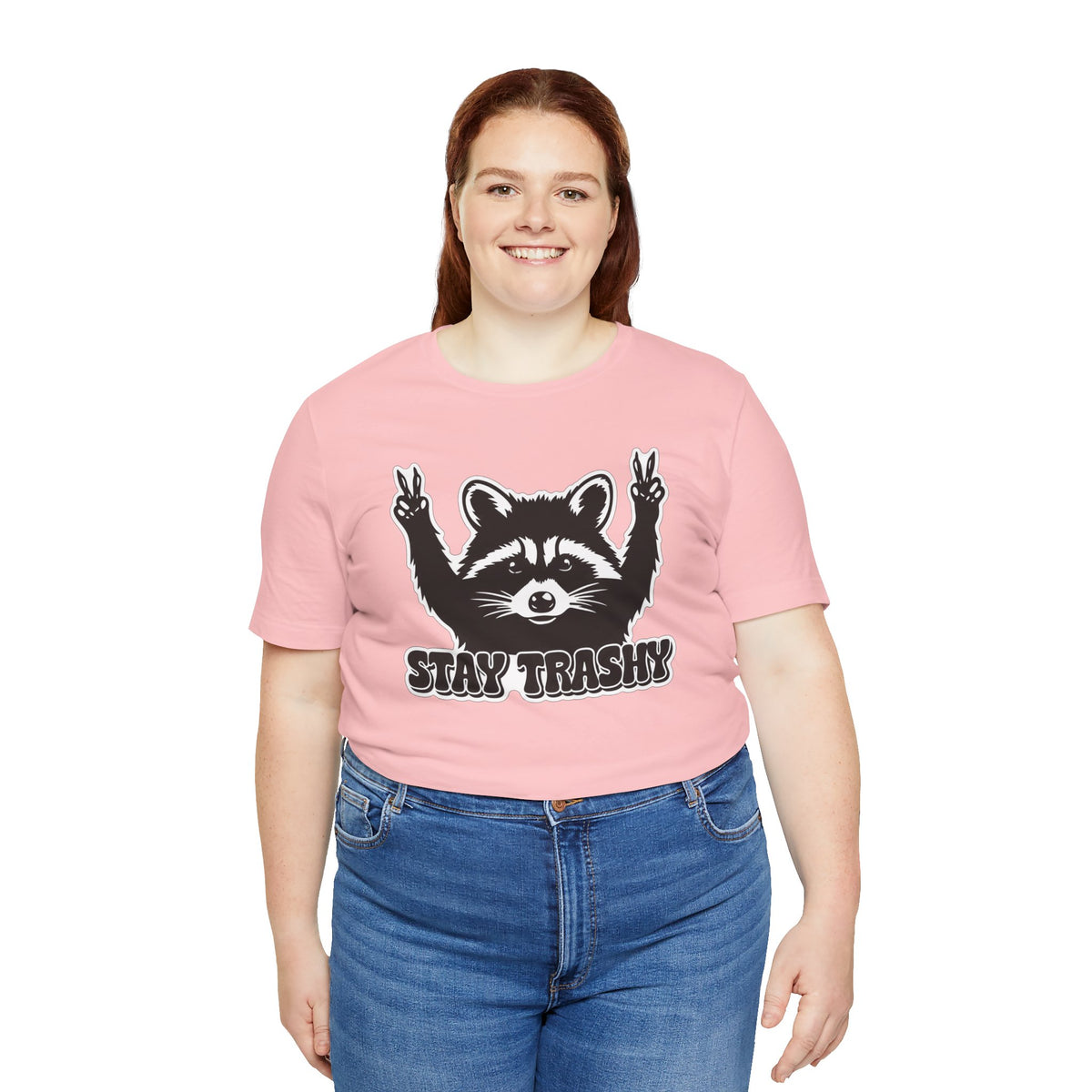 Stay Trashy Raccoon Graphic T-Shirt