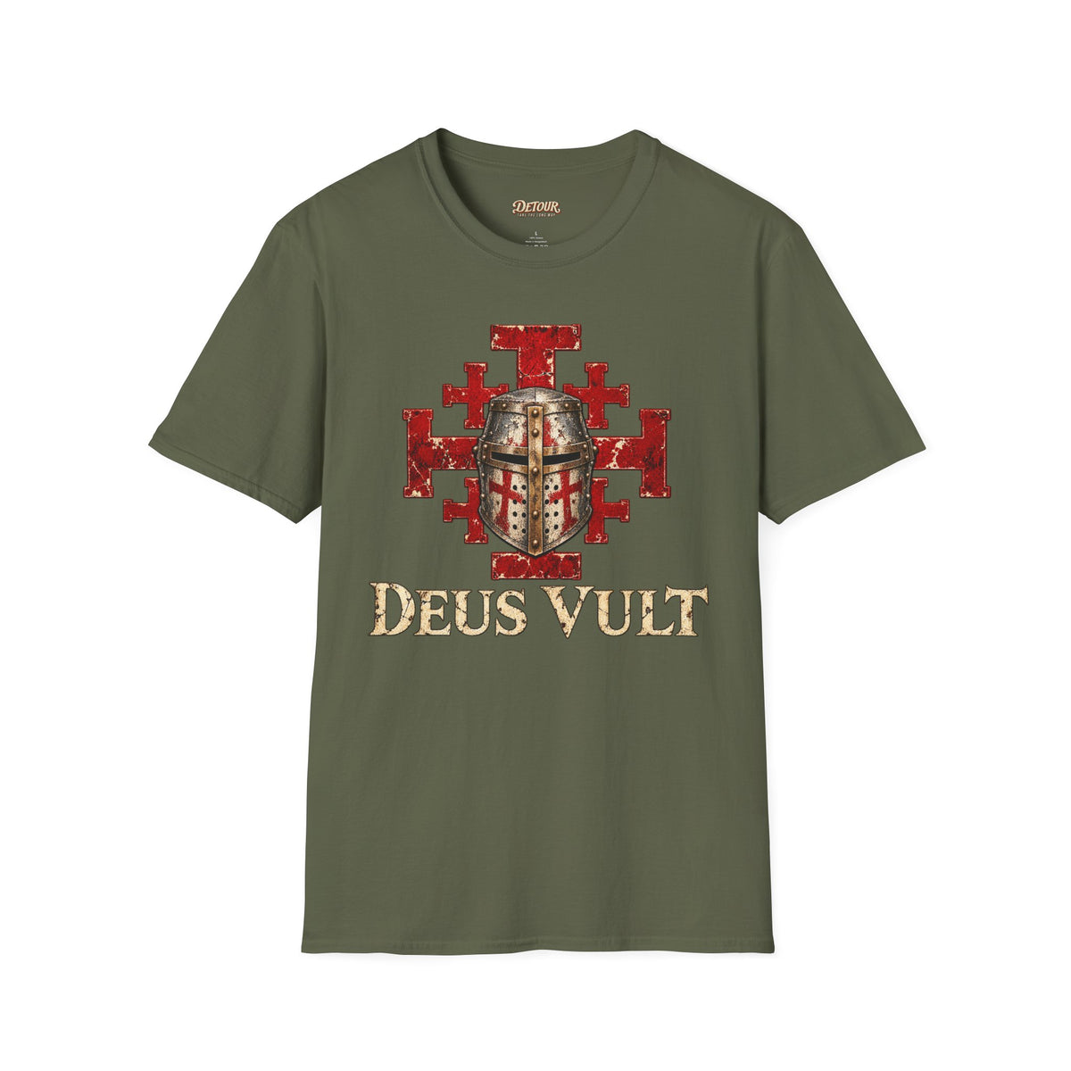 Deus Vult Crusader Shield T-Shirt