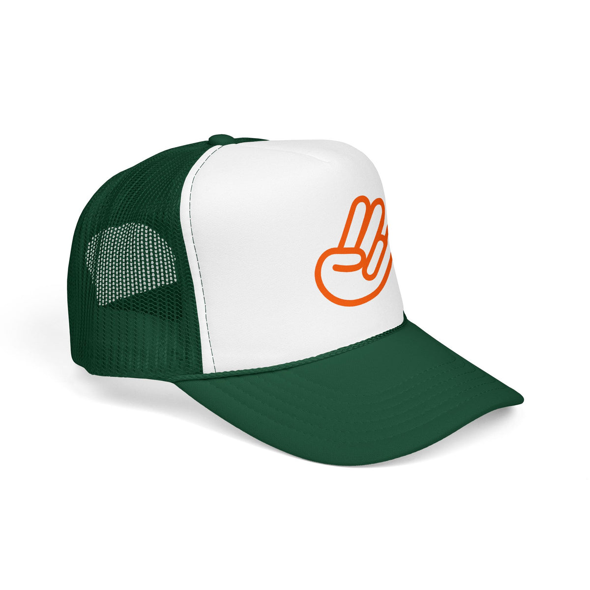 Shocker Foam Trucker Hat — Retro Orange Surf Vibe Mesh Cap